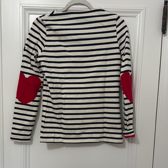 Saint James Navy and White Striped Top with Hearts! - Picture 5 of 5